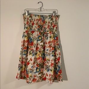 Strapless summer dress